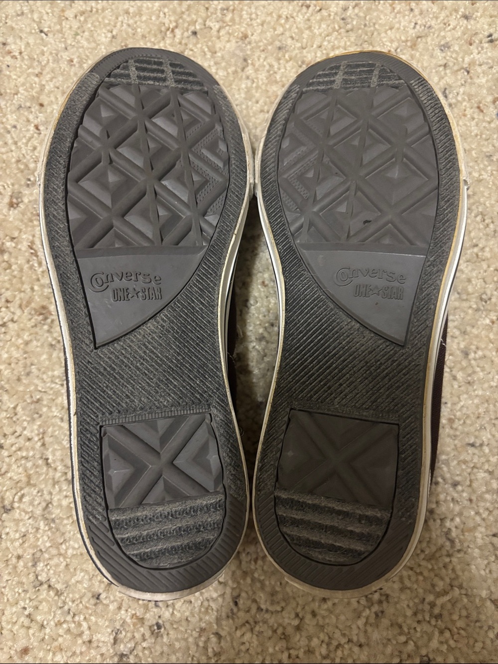 Converse One Star Low Top Sneakers - Dark Brown with White Accents - Picture 4 of 6